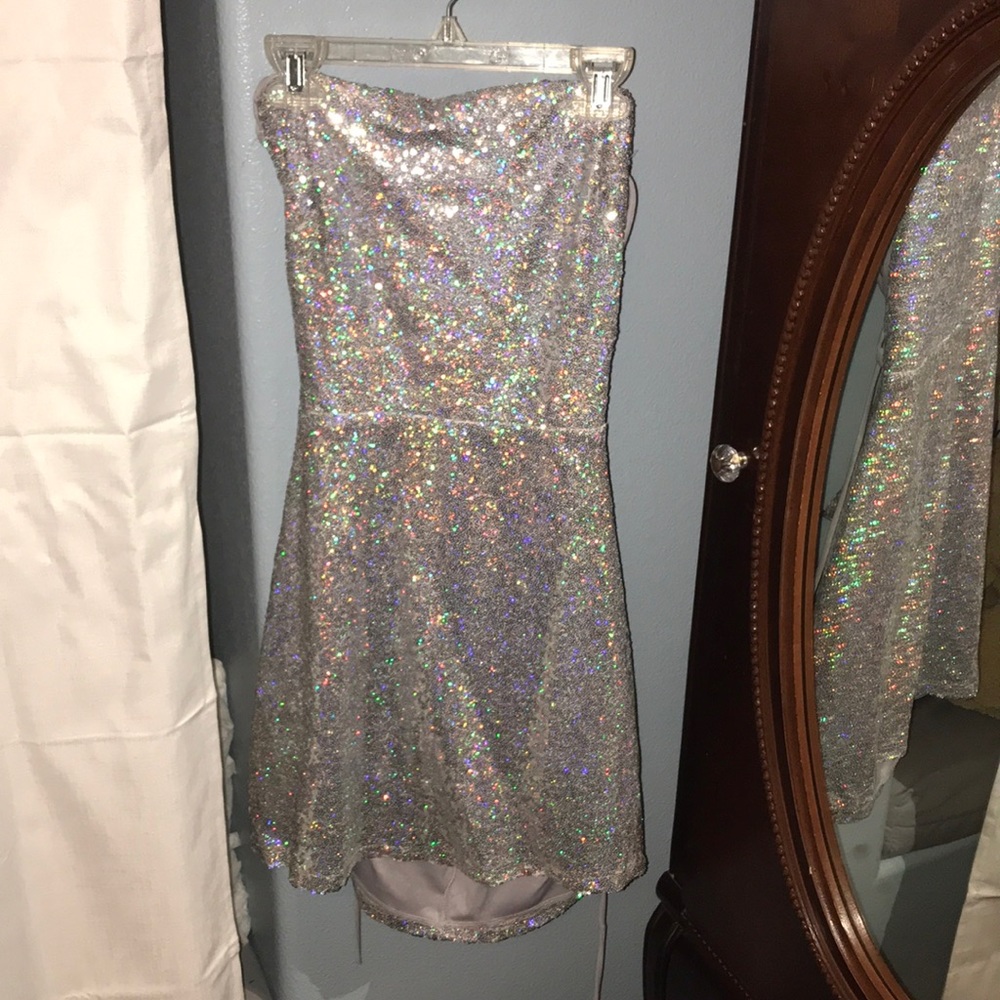 Sparkling Silver Dress